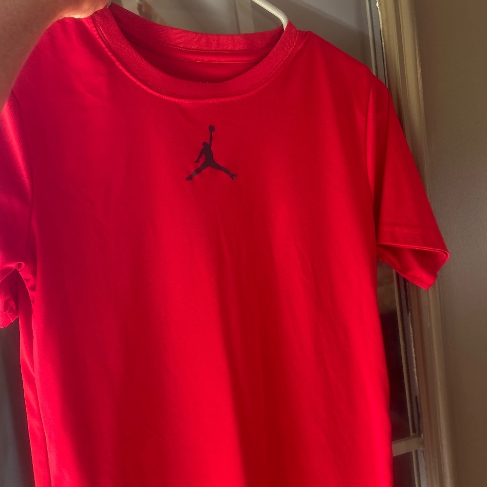 Red boys Jordan dri-fit tshirt
